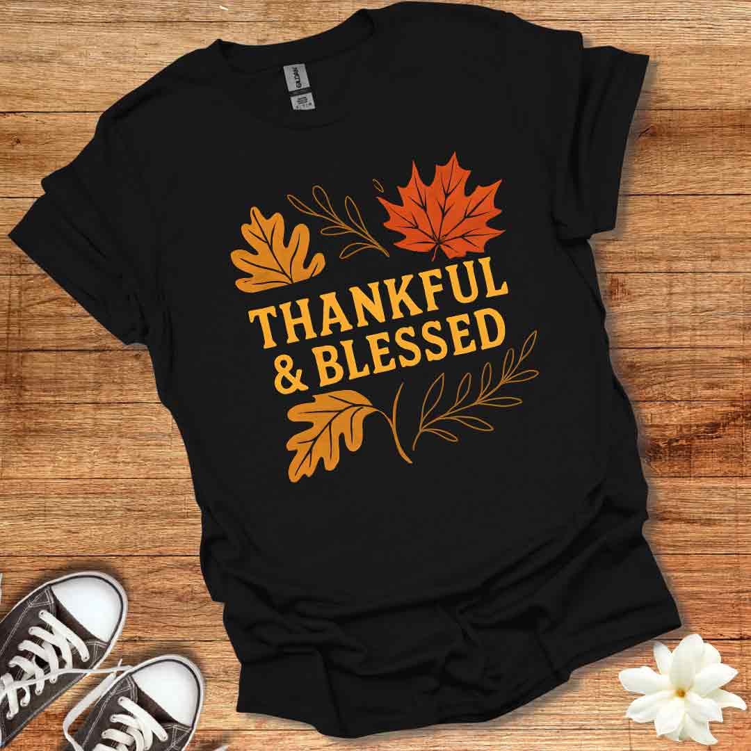 Thankful & Blessed Fall T-Shirt