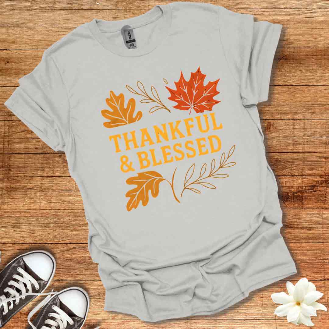 Thankful & Blessed Fall T-Shirt