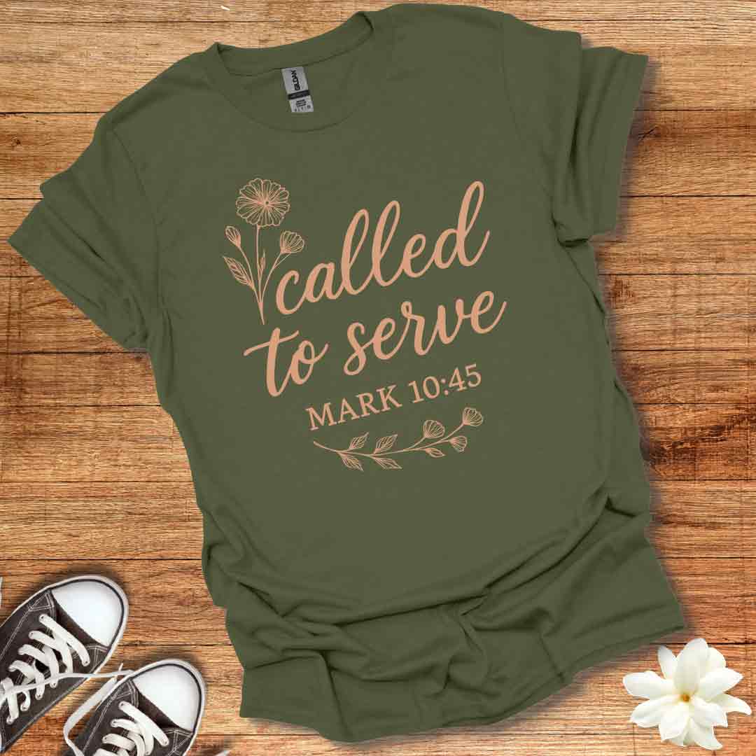 Floral Called to Serve T-Shirt