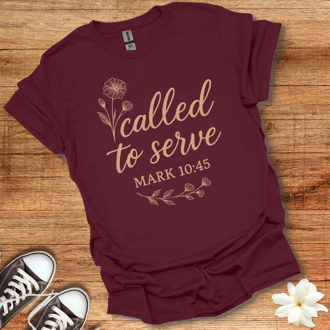 Floral Called to Serve T-Shirt