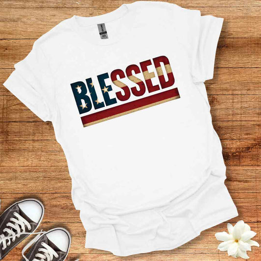 Blessed Vintage Patriotic T-Shirt