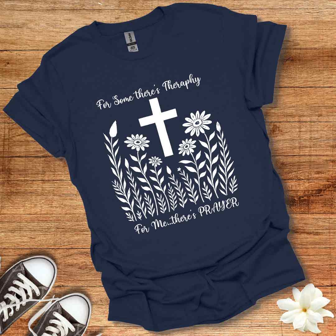 Blooming Wildflowers Cross T-Shirt