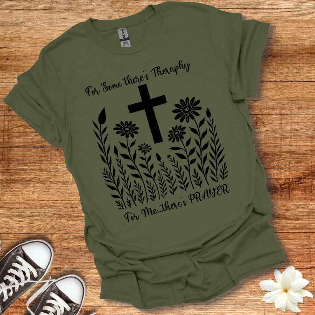 Blooming Wildflowers Cross T-Shirt