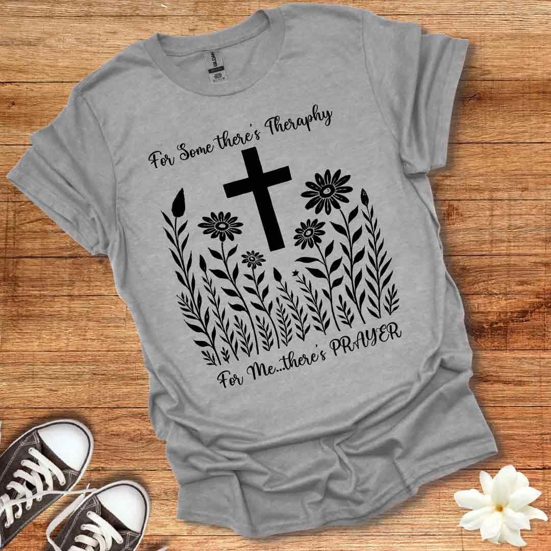 Blooming Wildflowers Cross T-Shirt