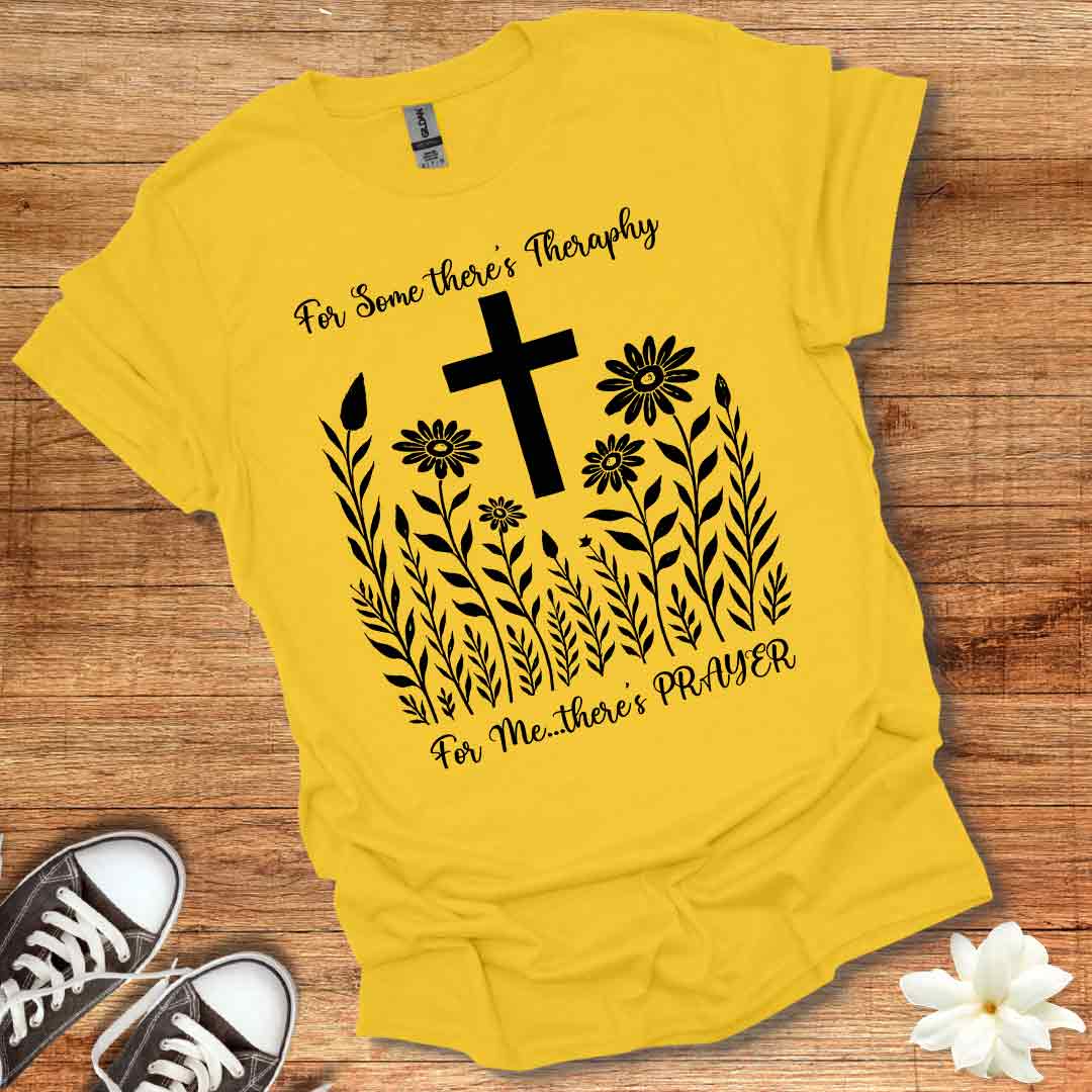 Blooming Wildflowers Cross T-Shirt