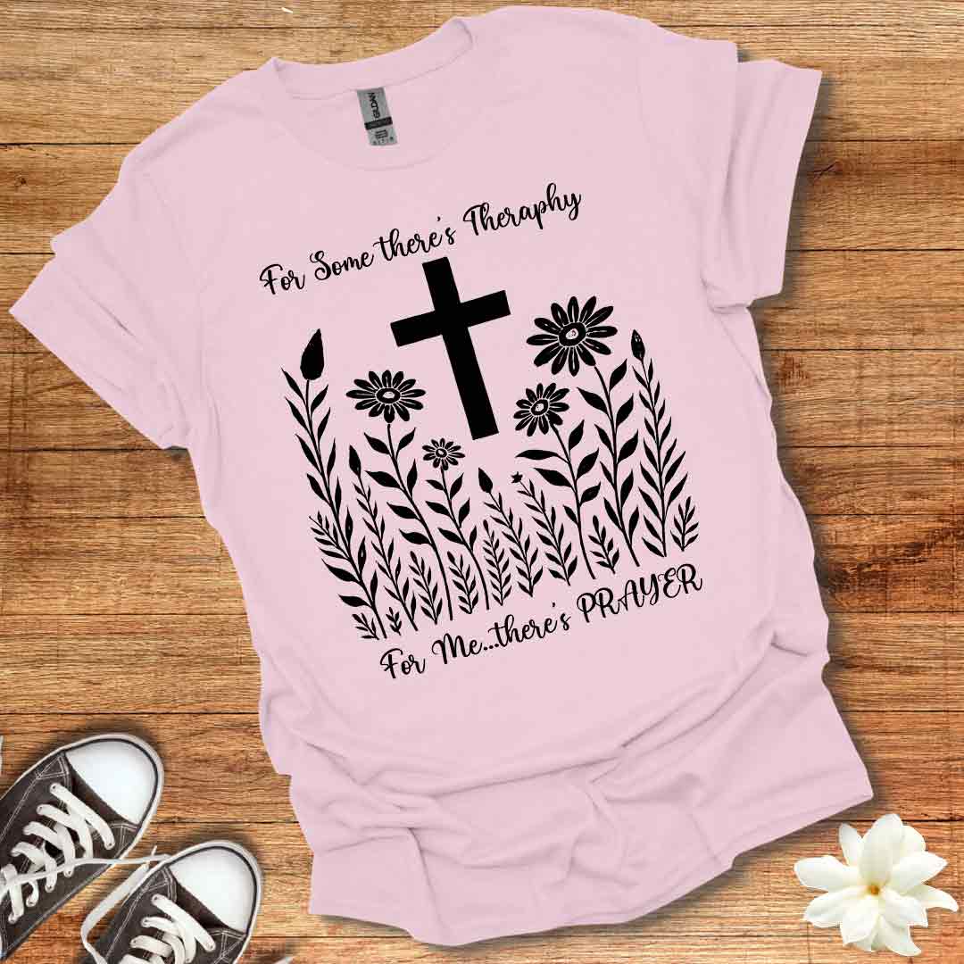 Blooming Wildflowers Cross T-Shirt