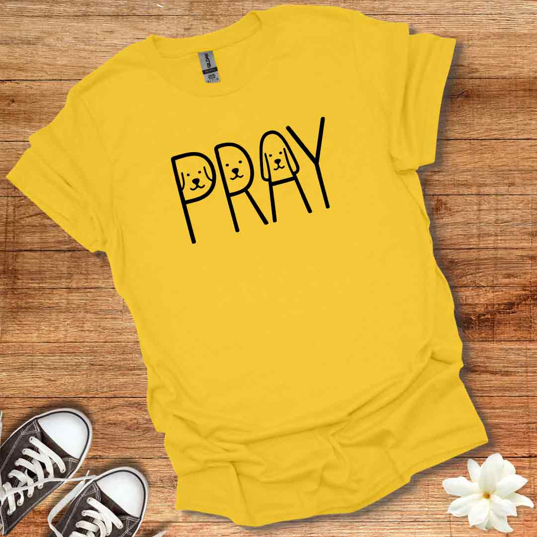 PRAY Dog Faces T-Shirt
