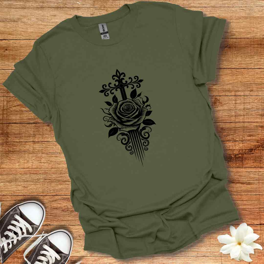 Cross and Rose T-Shirt