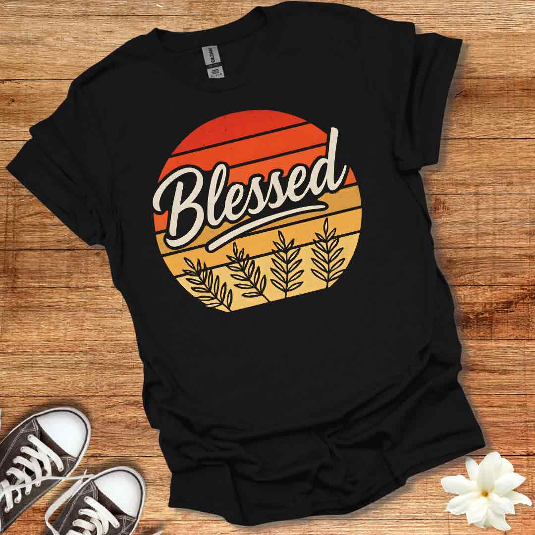 Blessed Retro Sunset T-Shirt