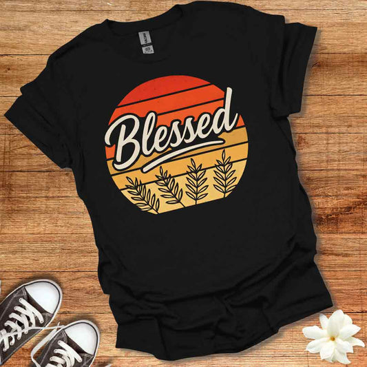 Blessed Retro Sunset T-Shirt