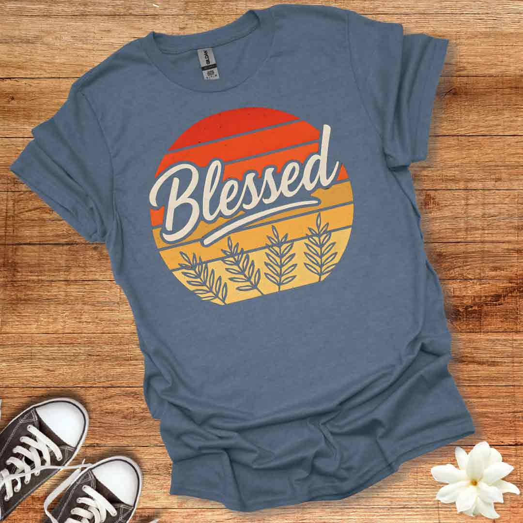 Blessed Retro Sunset T-Shirt