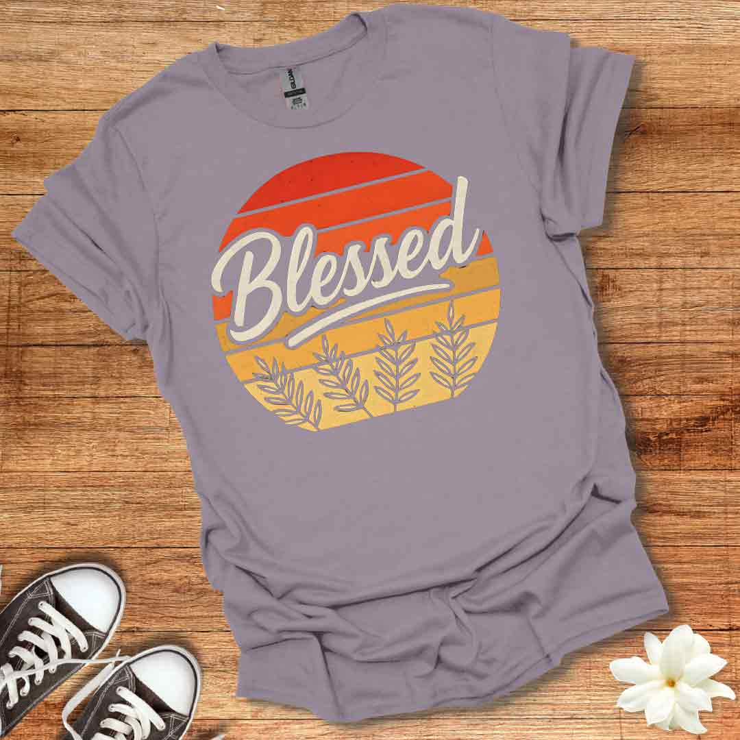 Blessed Retro Sunset T-Shirt