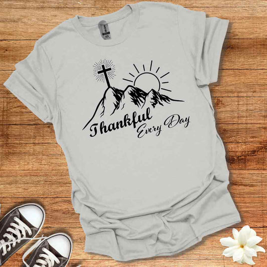 Thankful Every Day Script T-Shirt