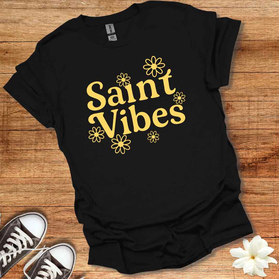 Retro Daisy Saint Vibes T-Shirt