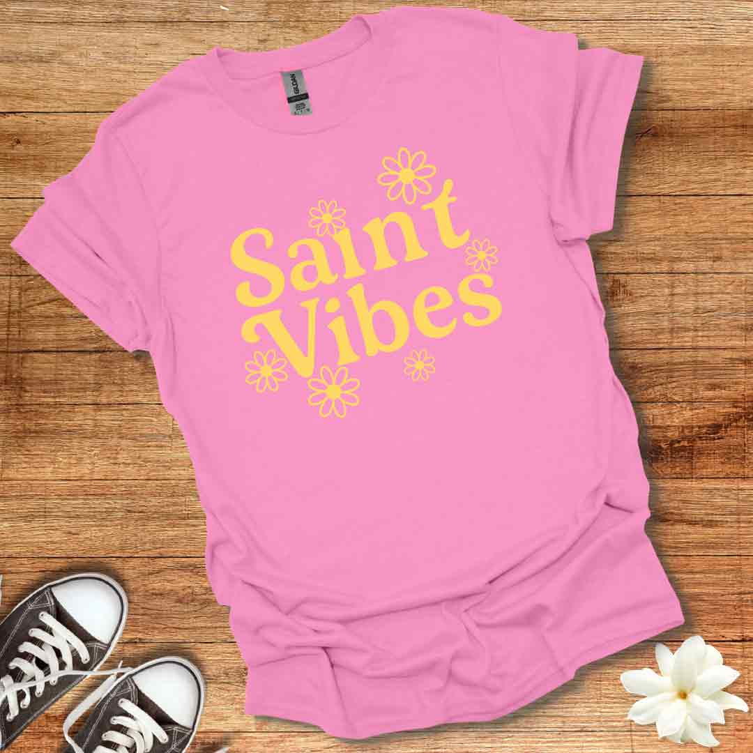 Retro Daisy Saint Vibes T-Shirt