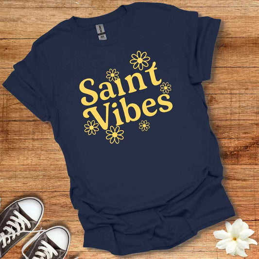 Retro Daisy Saint Vibes T-Shirt