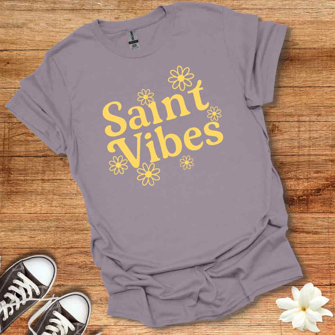 Retro Daisy Saint Vibes T-Shirt