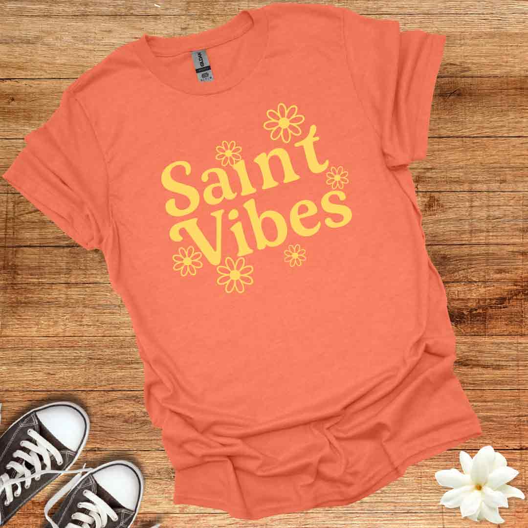 Retro Daisy Saint Vibes T-Shirt